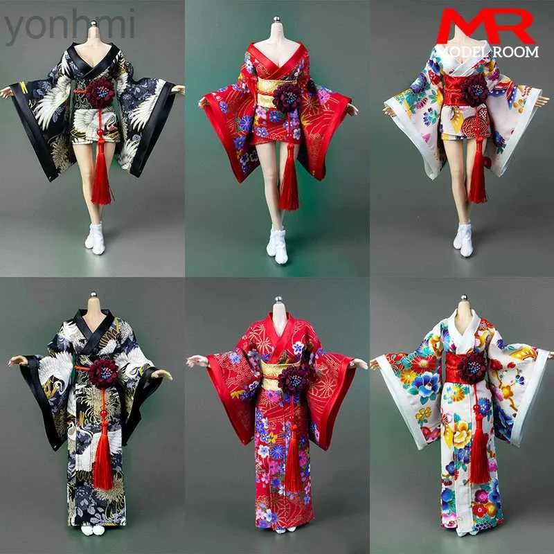 Action Toy Figures ICE TOYS IC1004 1/6 Scale Female Printing Kimono Bathrobe Soldier Clothes Model Fit 12-inch Action Figure Body ldd240312