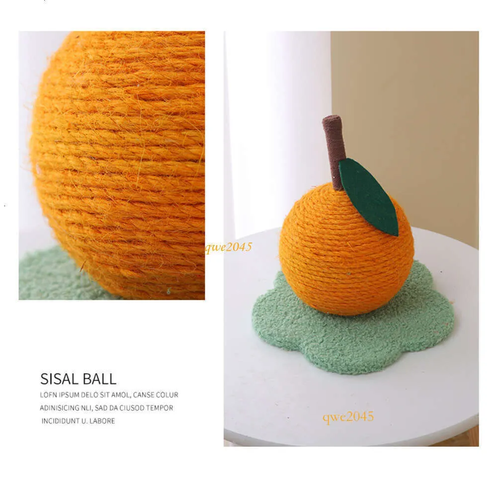 Designer Scratching Board, Cat Crawling Frame, Cat Small Grinding Claw Toy, Cat Scratching Ball, Orange Shaped, Traceless OEM 2024