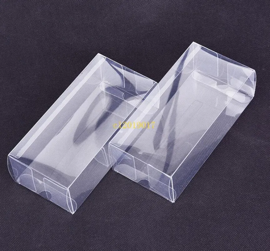 Scatola di plastica trasparente rettangolare grande da 200 pezzi Scatola di imballaggio in plastica trasparente in PVC Campione Scatole di visualizzazione GiftCrafts4367116