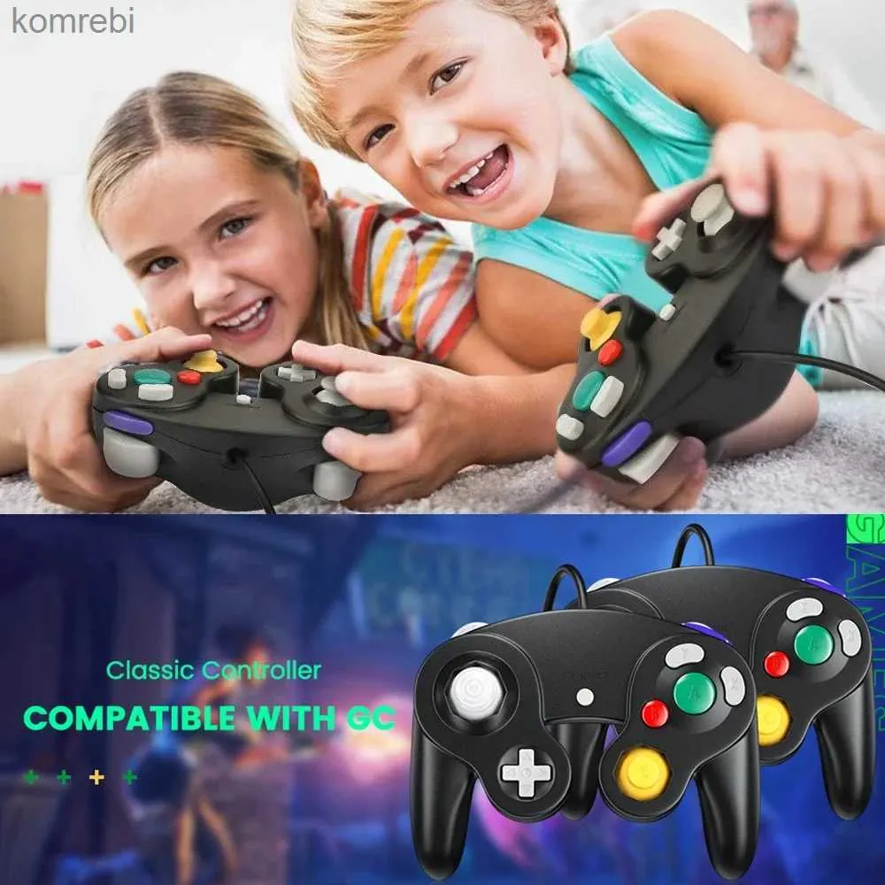 Spelkontroller Joysticks GameCube Classic Controller Wii Wired Remote Control PC Gaming Gamepad Switch Joystick NGC Retro Video Game Console Accessories L24312
