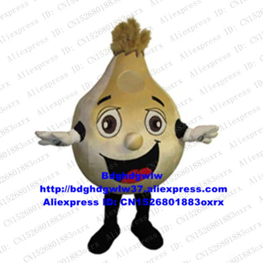 Maskot kostümleri sarımsak allium sativum o onion cebolla maskot kostümü yetişkin karikatür karakter takım elbise performansı cosply rol-play zx2612