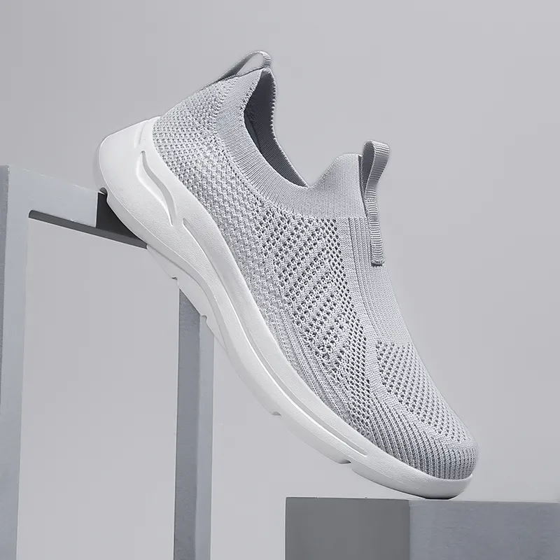 Skor varg gai andningsbara män som kör grå tränare turer gula trippel svarta gröna ljus bruna män utomhus sport sneaker color-11 s