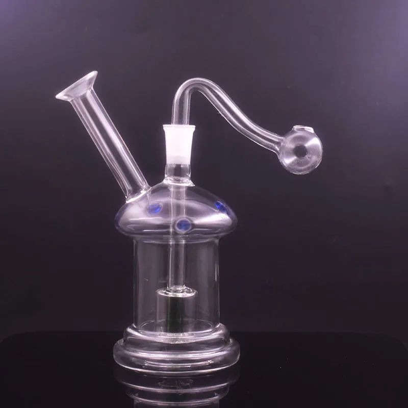 1 pcs Portable Matrix Verre Bong Narguilés Cage À Oiseaux Percolateur Verre Brûleur À Huile Bongs Épais Cendrier Bong Heady Dab Rigs Pipes À Fumer avec Tuyau De Brûleur À Huile En Verre Mâle