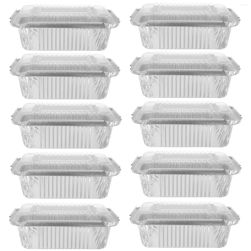 Take Out Containers 20 Pcs Cake Pan Packing Box Foil Pans Cookie Plate Food Disposable Cookware Baking Boxes