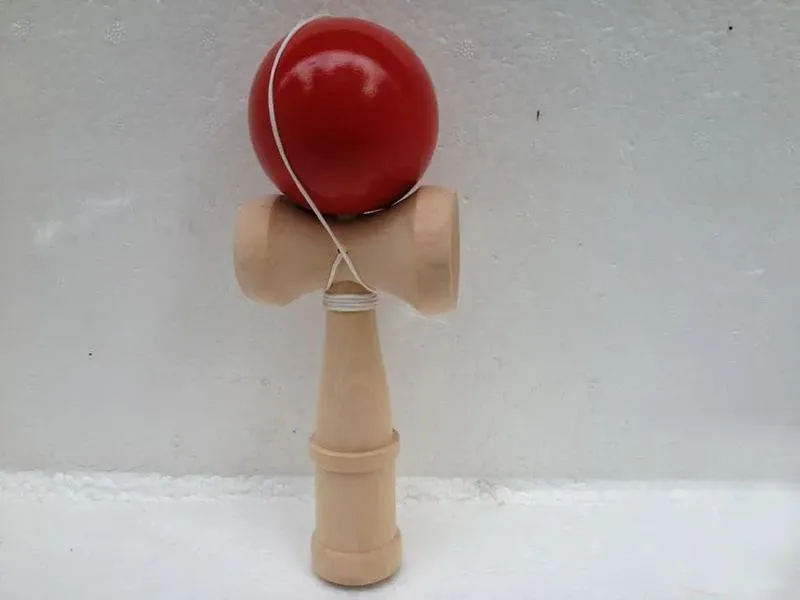 120pcs Large Size 19 6cm Wooden Kendama Ball Japanese Traditional Game Toy Educational Gift 7 Colors Wholesale