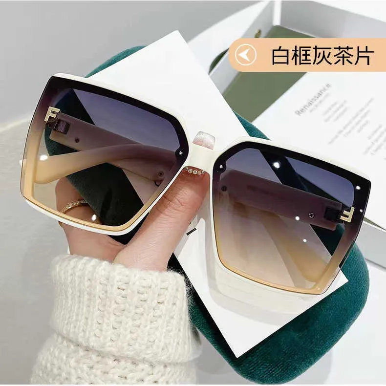 8A qualité Designer H maison lunettes de soleil 2024 nouveau style lettres simples mode femmes montrent tempérament lumière luxe UV
