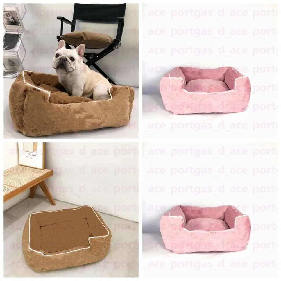 Vintage Flower Pets Bed Psy Koty Zima ciepła hodowla Schnauzer Chihuahua Teddy Corgi Kennele Ins Fashion Pies łóżka Sofa1951