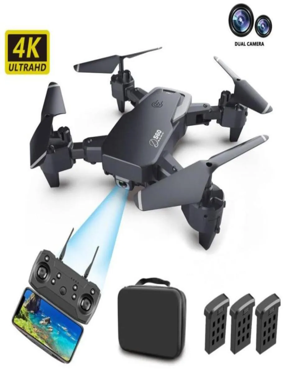 S60 dobrável 4k dualcamera UAV drone pografia aérea quadcopter de longa resistência aeronave de controle remoto de altitude fixa84139604747430