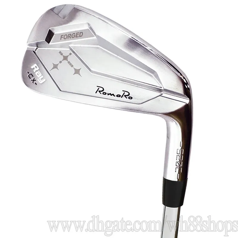 Clubs de golf Japon Romaro Ray Cx Irons de golf 4-9 P Men Forgé des fers en argent Set R / S en acier et arbre de graphite Livraison gratuite