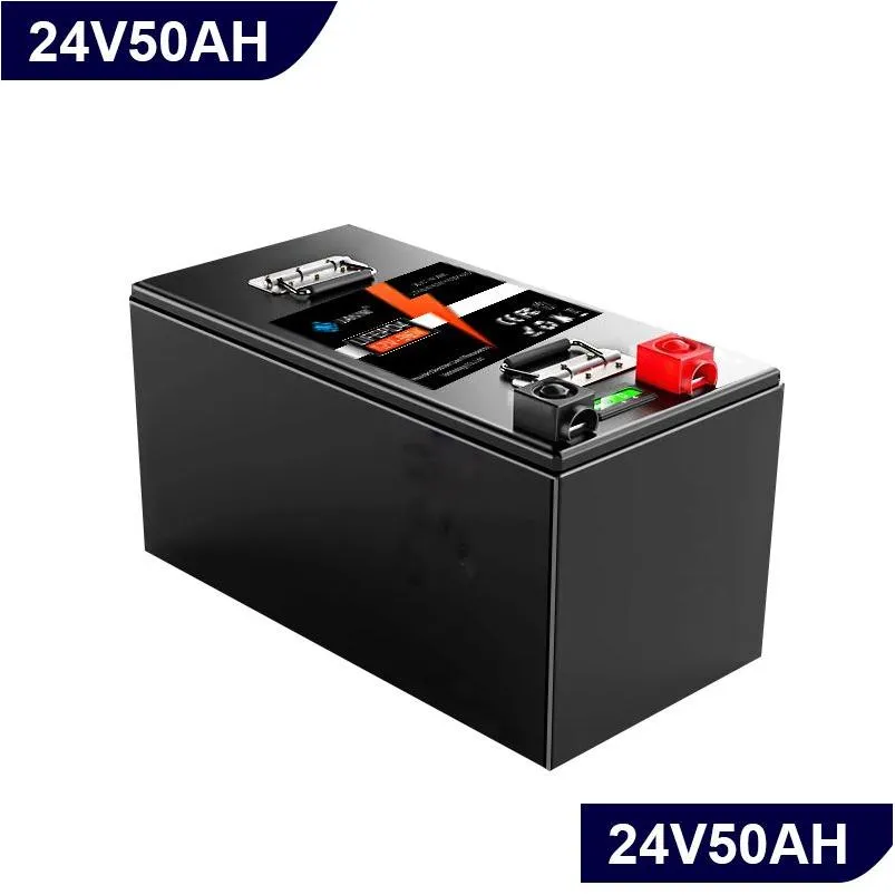 Baterias para veículos elétricos A bateria Lifepo4 possui uma tela de exibição Bms integrada de 24V 50Ah que pode ser personalizada.É adequado para golfe Ot8G4