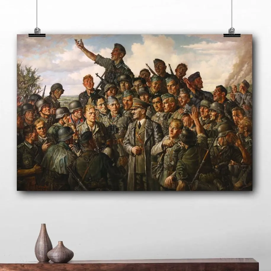 Wereldoorlog II Schilderij Wall Art Vintage Poster Canvas Prints Voor Woonkamer Decor LJ201130261n