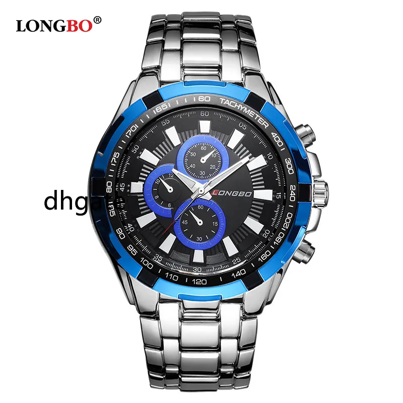 Stainless Steel Longbo Montre LONGBO Men Quartz Watches Fashion