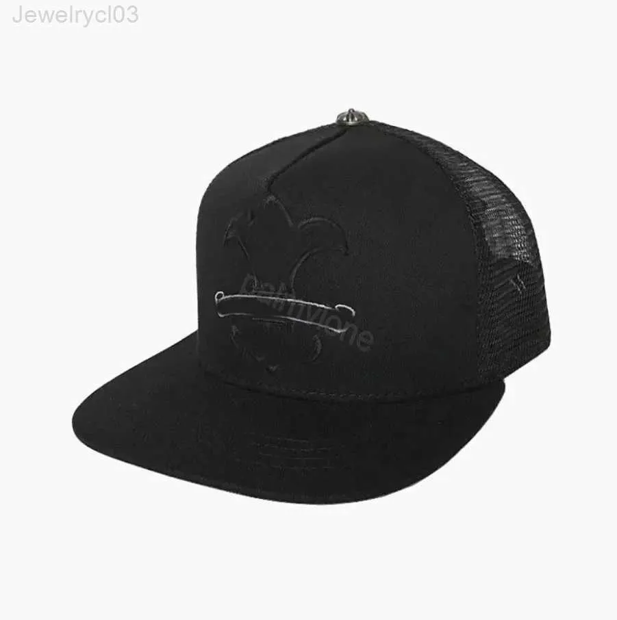 Casquettes de créateurs de fleurs croisées coeurs de baseball hommes Snapbacks bleu noir femmes chapeaux de haute qualité marque ch casquette 23ss chrome55SB55SB