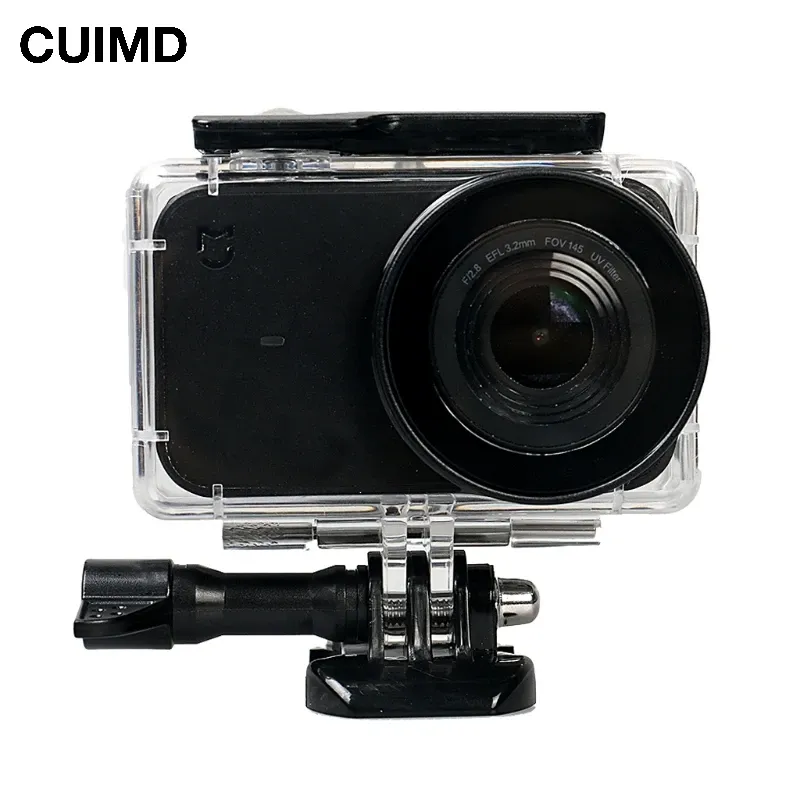 Cameras 45M Diving Waterproof Case For Xiaomi Mijia 4K Mini Action Camera Case Cover For Mijia Mini Camera Protective Housing