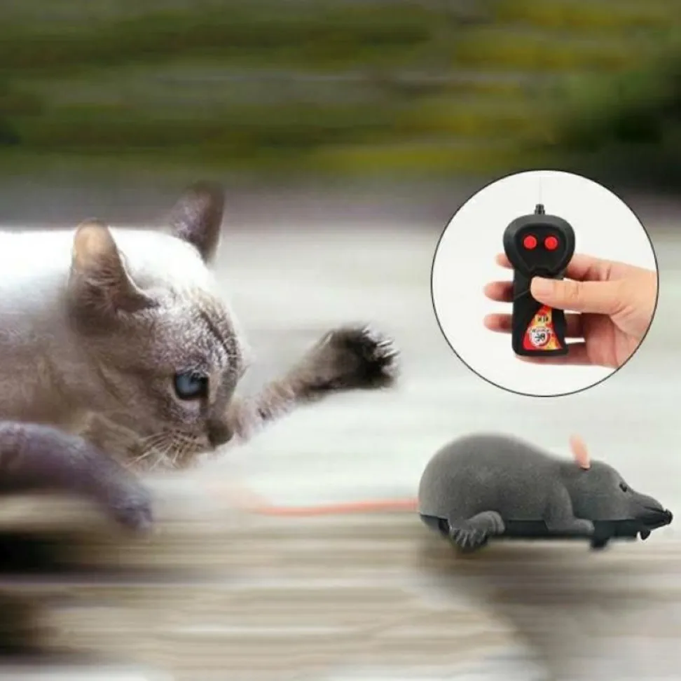 Cat Toys Pets Cats Wireless Remote Control Mouse Electronic RC Mice Toy for Kids2814