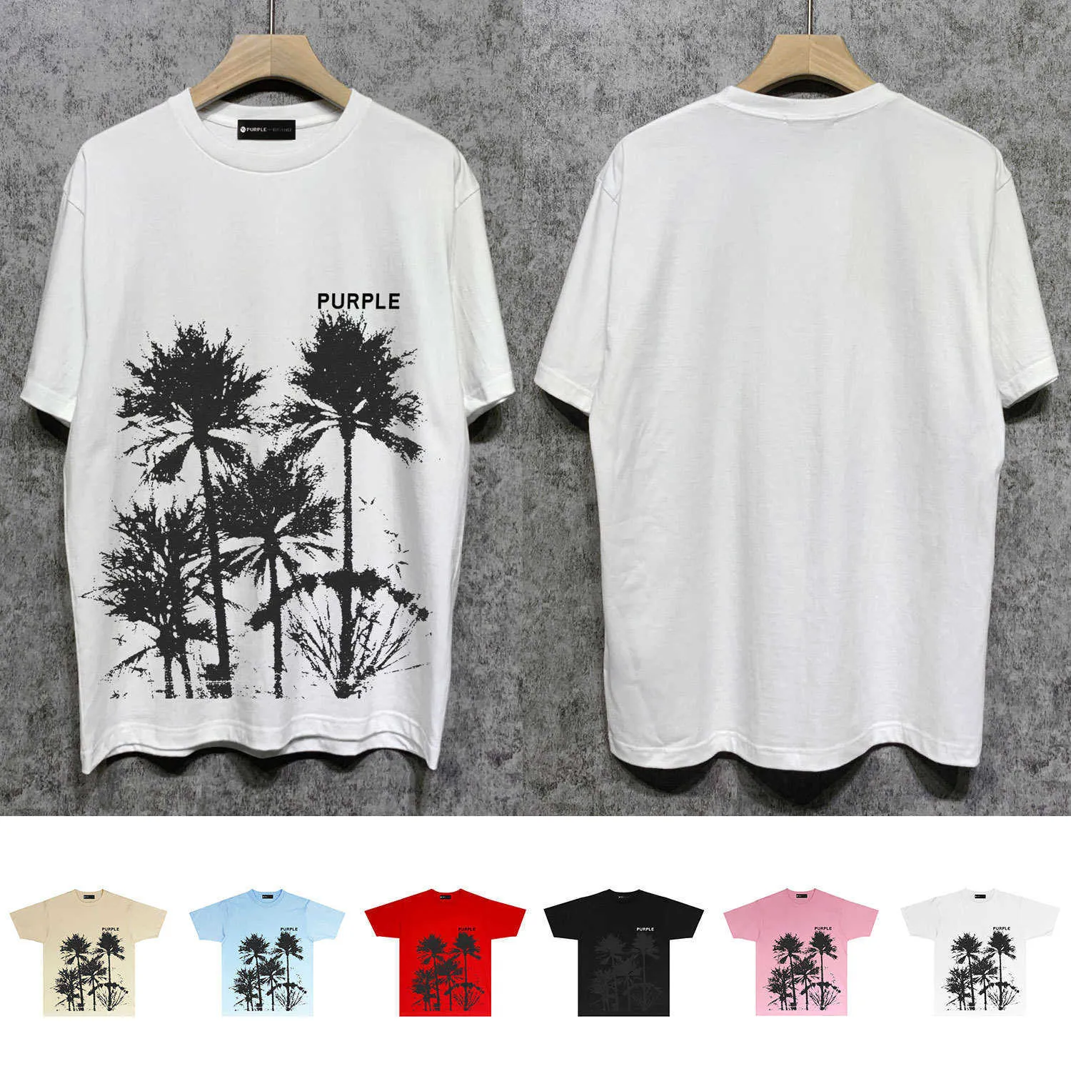 Trendy merk PURPLE MERK T-SHIRT met korte mouwen T-shirt shirt7FRJ voor de lange termijn