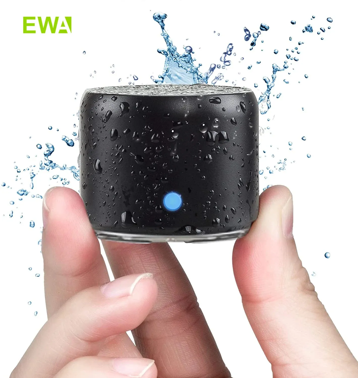 EWA A106 Pro Mini Bluetooth Speaker with Custom Bass Radiator IPX7 Waterproof Super Portable Speakers Travel Case Packed 240229