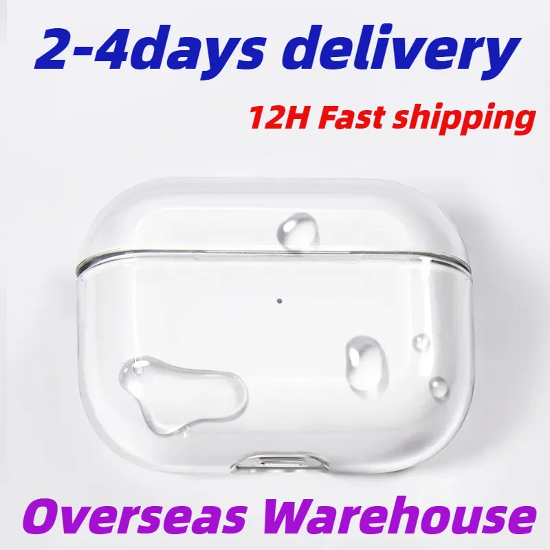 För Apple AirPods Pro 2 2nd Generation Airpod 3 PRO PRO Hörlurtillbehör Solid TPU Silikon Skydd Cover Cover Wireless Charging Stuffsäkert fodral