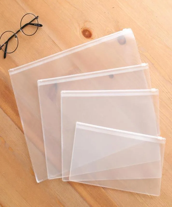 Waterproof Plastic Zipper Paper File Folder Book Pencil Pen Case Bag Files document bag for office student supplies for A4 A5 A6 B8049729
