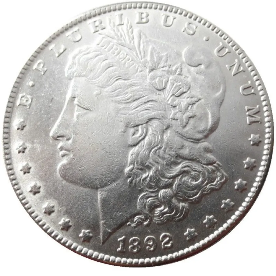 90% argent US Morgan Dollar 1892-P-S-O-CC nouvelle vieille couleur artisanat copie pièce en laiton ornements décoration de la maison accessoires 310S