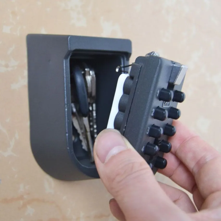 KSB04 Väggmonterad nyckellagringsnyckel Safe Box med 10-siffrig kombination Lock248C