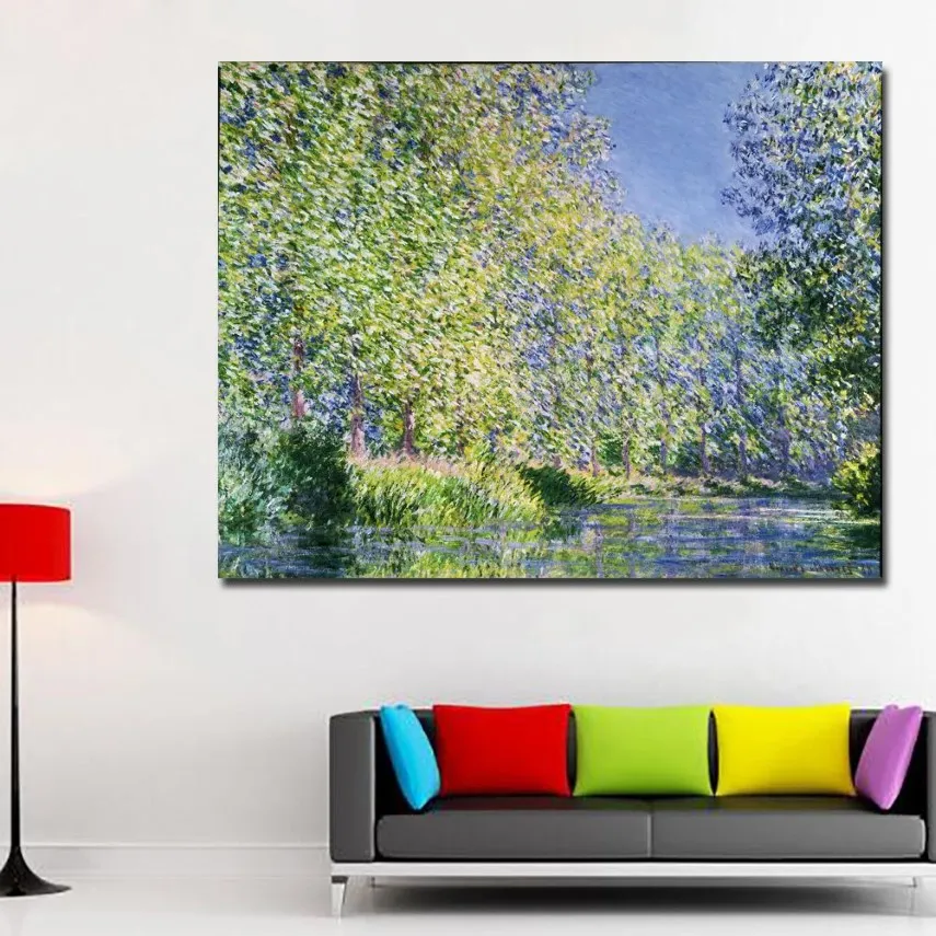 Claude Monet målning vatten liljor duk väggkonst målning tryckt heminredning olja duk målning256c