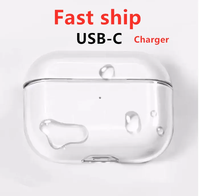 USB C Oplaadhoesje voor Airpods pro 2 airpod oortelefoons 3 Stevige siliconen Leuke beschermende hoofdtelefoonhoes Apple draadloze oplaaddoos Schokbestendig 3e 2e hoesje