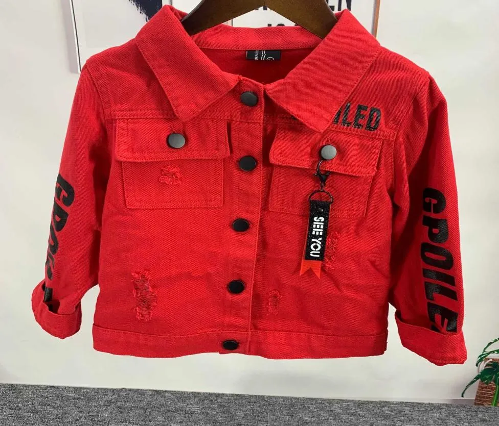 Vestes Enfants Denim Veste Garçons Jean Manteau Vêtements Mode Causal garçons Cardigan Vêtements D'extérieur Pour Enfants Cowboy Enfant 26 ans T2210117962327