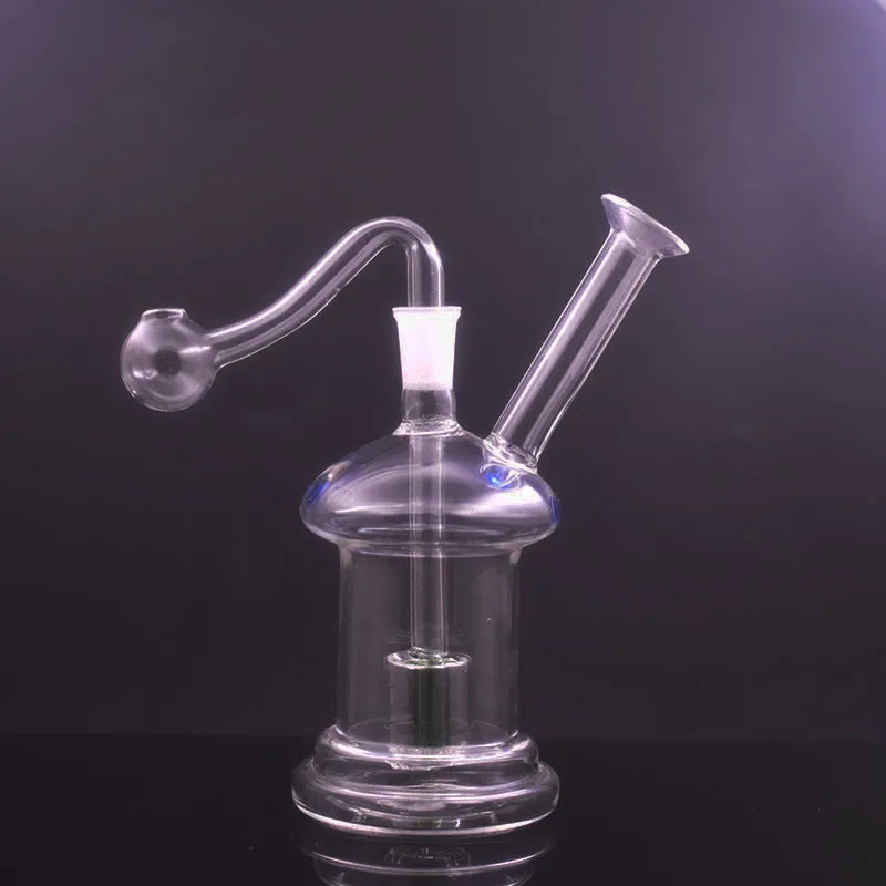 Wholesale Female Glass Oil Burner Bong Handheld Water Pipe Matrix Birdcage Dab Rig Bong with 10mm Male Glass Oil Burner Pipe