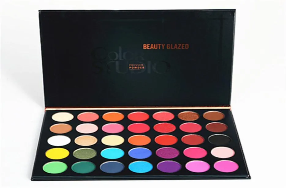 Beauty Glazed Color Studio 35 couleurs palette de fard à paupières poudre pressée palette de maquillage fard à paupières 7460665