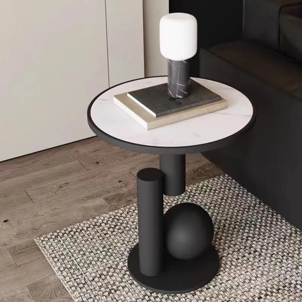 1PCS Creative Home Living Room Coffee Table Simple Standing Nordic Small Unique Aesthetic Round Minimalist Neuble Furniture For Indoor Decor