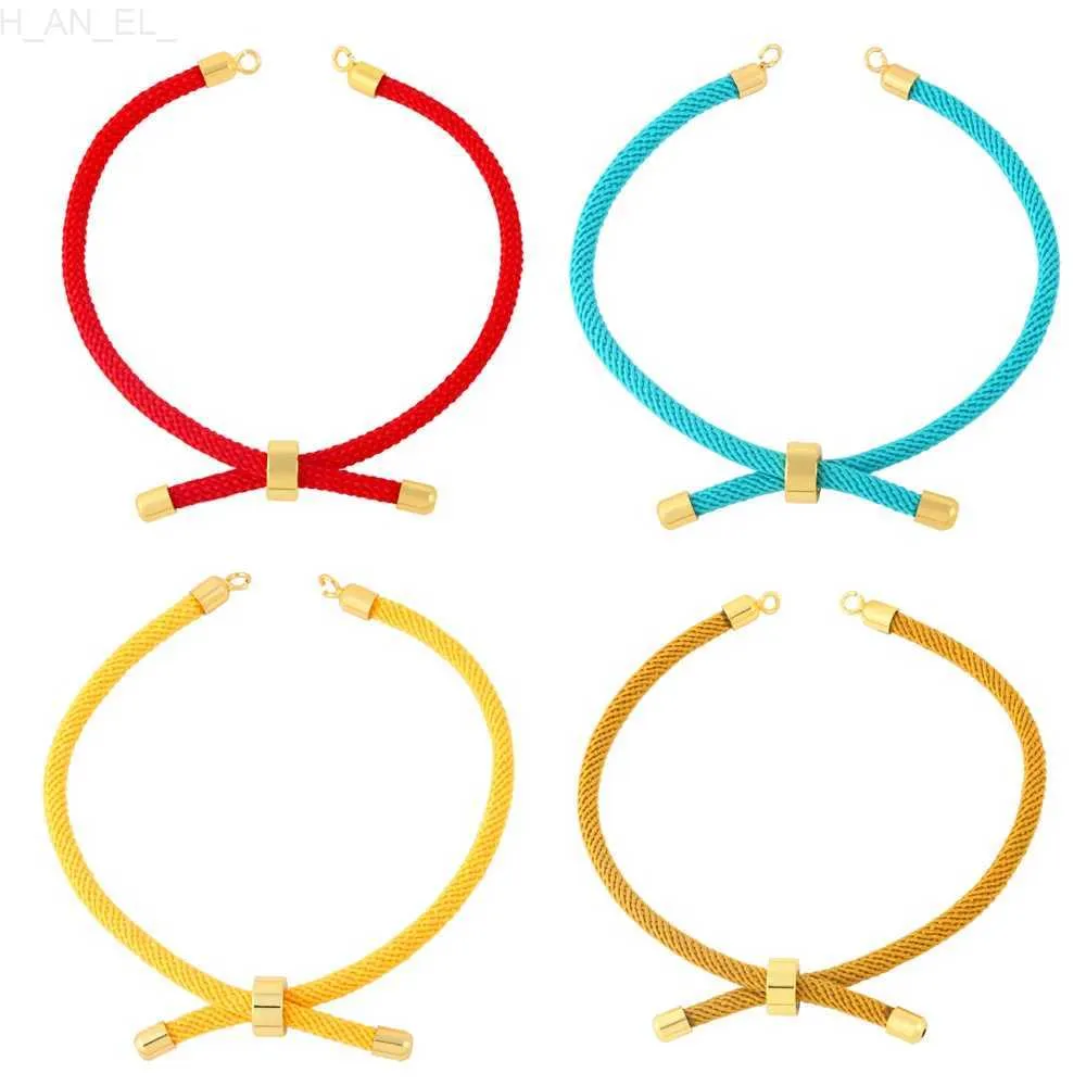 Pendant Necklaces OCESRIO Fashion Adjustable Cotton Rope Chain for Bracelet Making DIY Gold Plated Copper Jewelry Creation Wholesale cana012 L24313