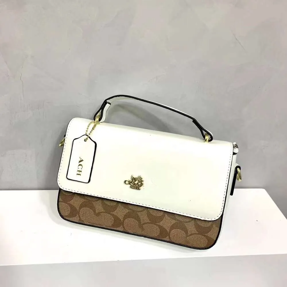 Wholesale Designer New Handbags 50% Off New Womens Bag Mini Handbag Classic Old Flower Color Contrast One Shoulder Crossbody Box Small Square