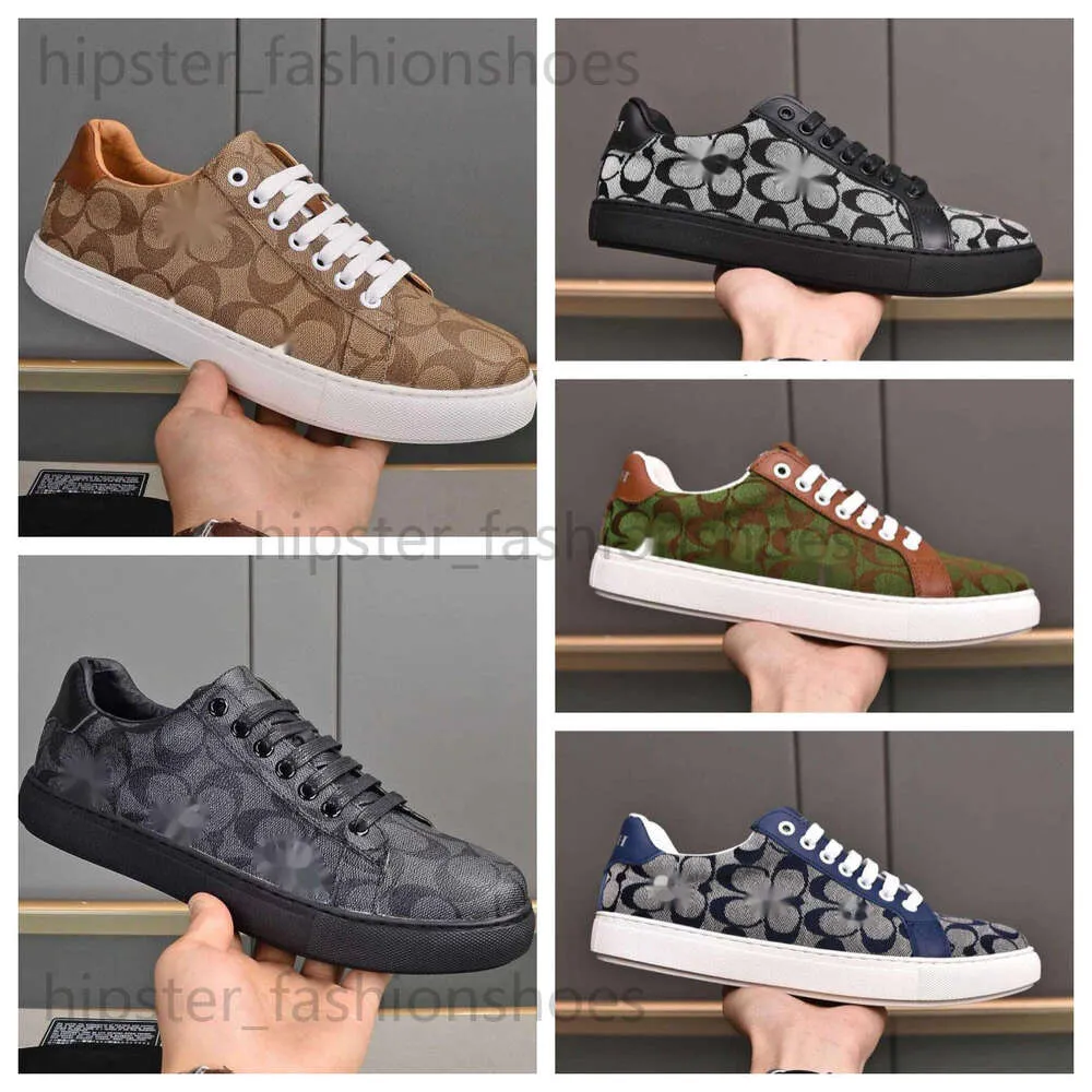 Designer fashion luxury coaches shoes High quality coachness slides Canvas Casual Shoes Leather mens women running shoes printing Lace Up Rubber Sole Sneakers