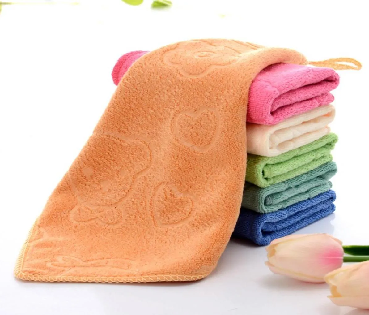 Handdukar barn handduk tvättar handduk polering torkdukar 2525cm6141660