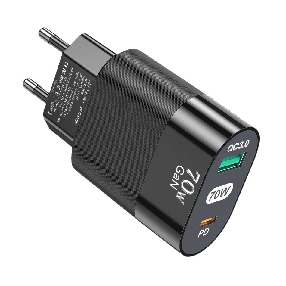 70W ładowarka USB PD 35W Typ CC3.0 Szybkie ładowanie telefon komórkowy Szybki adapter ściany dla Samsung Xiaomi iPhone