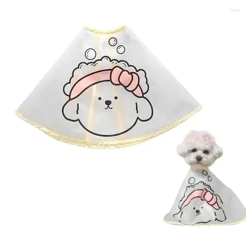 Hundkläder S/Mpet Klädskakan Haircut Jacket Cat Pet Raincoat For Tears Face Care Waterproof Cloth Toy