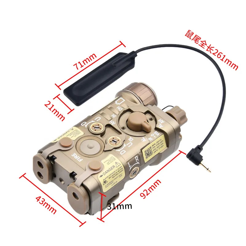Metal Nagl Laser Indicator IR Laser Light M600C Tactical ficklampa M300A Dual Control Mouse Tail Switch
