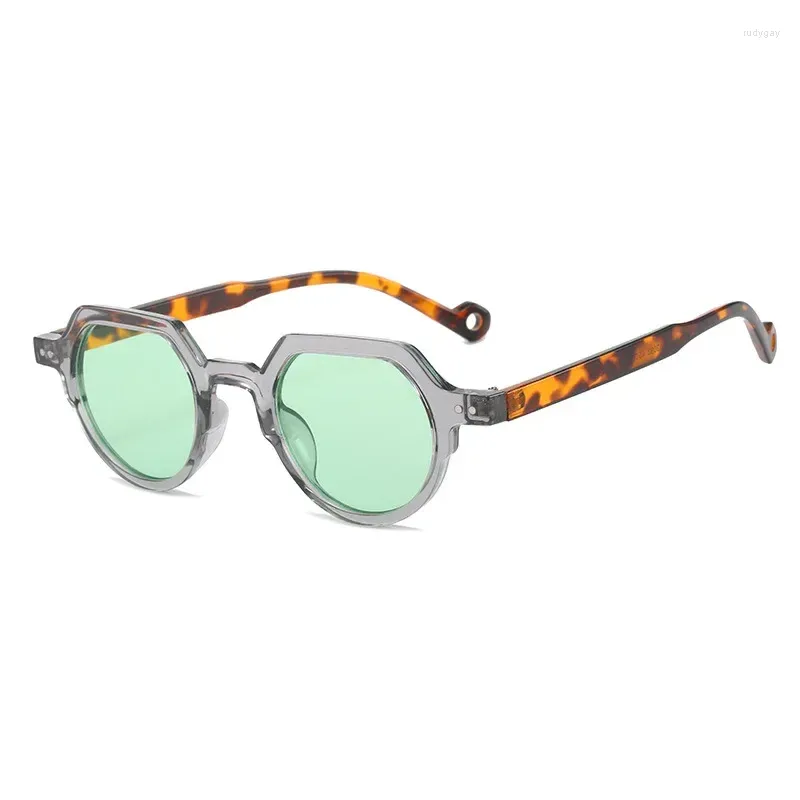 Sonnenbrille Mode Kleine Oval Für Frauen Unregelmäßige Quadratische Vintage Punk Nieten Candy Farbe Weibliche Brillen Männer Sonnenbrille UV400