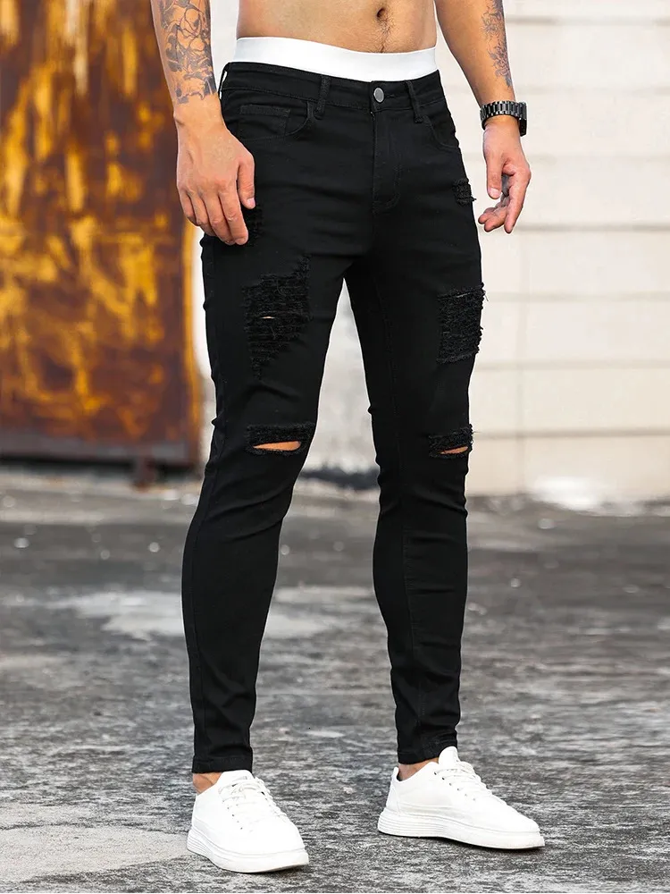 Jeans Skinny Fit Gingtto Jeans Da Skate Uomo Streetwear Fashion