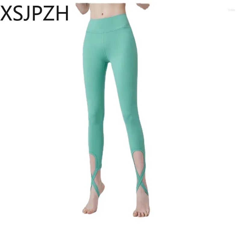 Damesbroeken Yoga Cross-legging Fitness Hardlopen Ademend Hip Lift Stretch Slanke mode-sportbroek met hoge taille