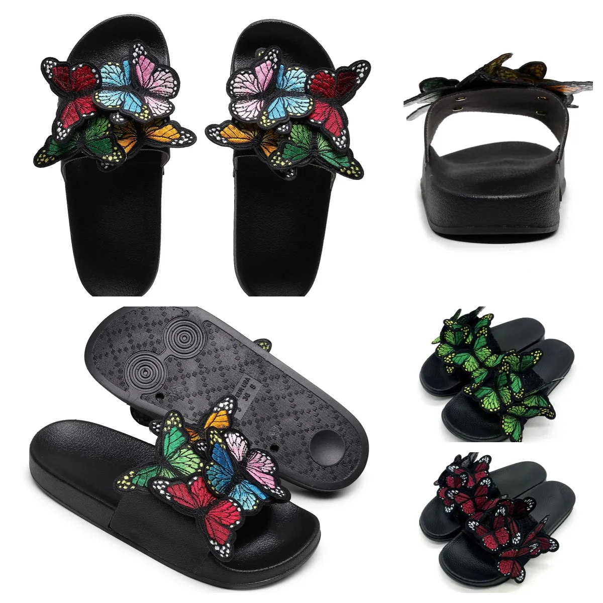 Designer män kvinnor sandal mode lyx diamanter toffel damer stränder sandal party bröllop lägenheter toffel skor gai storlek 36-41