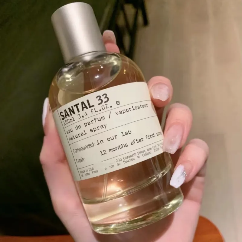 중성 향수 남성 여성 파 럼 스프레이 긴 지속적인 냄새 산탈 33 로즈 31 100ml EDP 남녀 여성 우디 아로마 향기 쾰른 3.4oz 고품질 빠른 배달