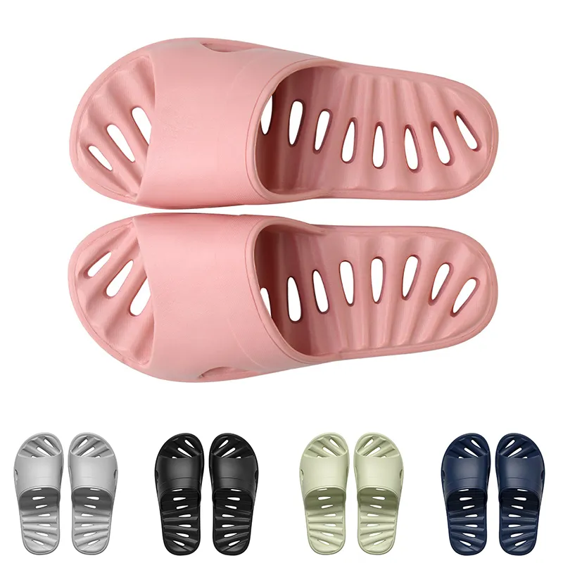 voor Bad Heren Dames Slippers Effen Kleur Hots Antislip Zwart Wit Tin Ademend Heren Dames Indoor Wandelschoenen GAI 82291 s s