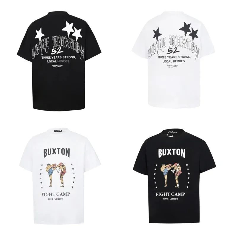 Cole Buxton Retro Fried Street Boxing Camiseta Moda Solta Casual Top Masculino e Feminino Camiseta Extra Grande com Etiqueta 240313