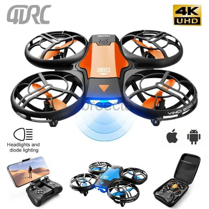 Drones v8 mini drone 4k profissão hd câmera grande angular 1080p wifi fpv dron câmera altura manter drones câmera rc quadcopter ldd240313