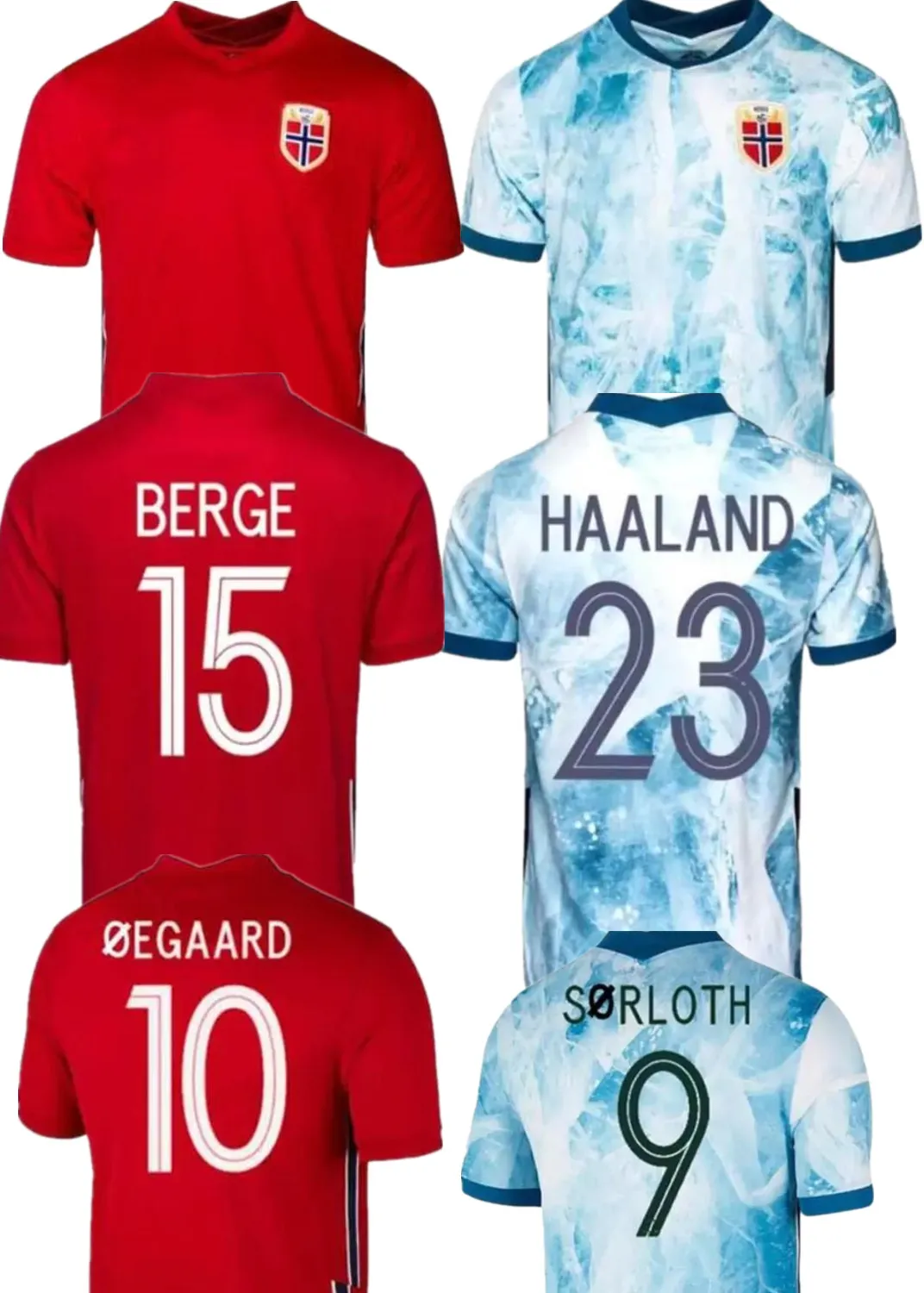 22 23 Norwegia piłka nożna Haaland 2021 2022 2023 NOUEGA ODEGAARD ​​BERGE KING CAMISETAS de Futbol Narodowa drużyna piłkarska