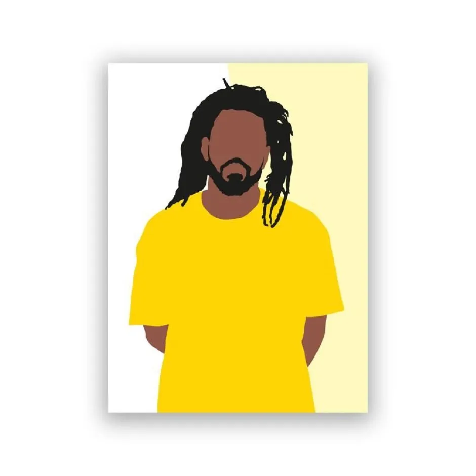 Amazon.com: J.Cole Poster Music Canvas Wall Art Album Cover