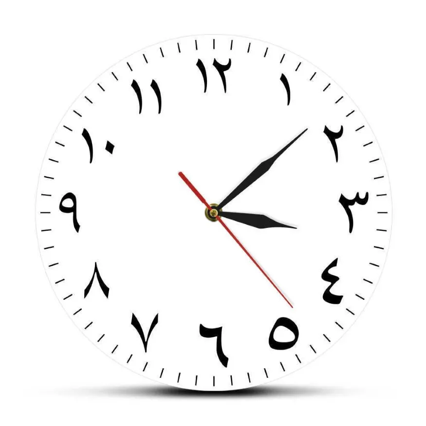 아랍어 숫자 조용한 비 틱 벽 시계이란 현대 가정 장식 아라비아 번호 매달려 벽 감시 집들이 선물 21093287d