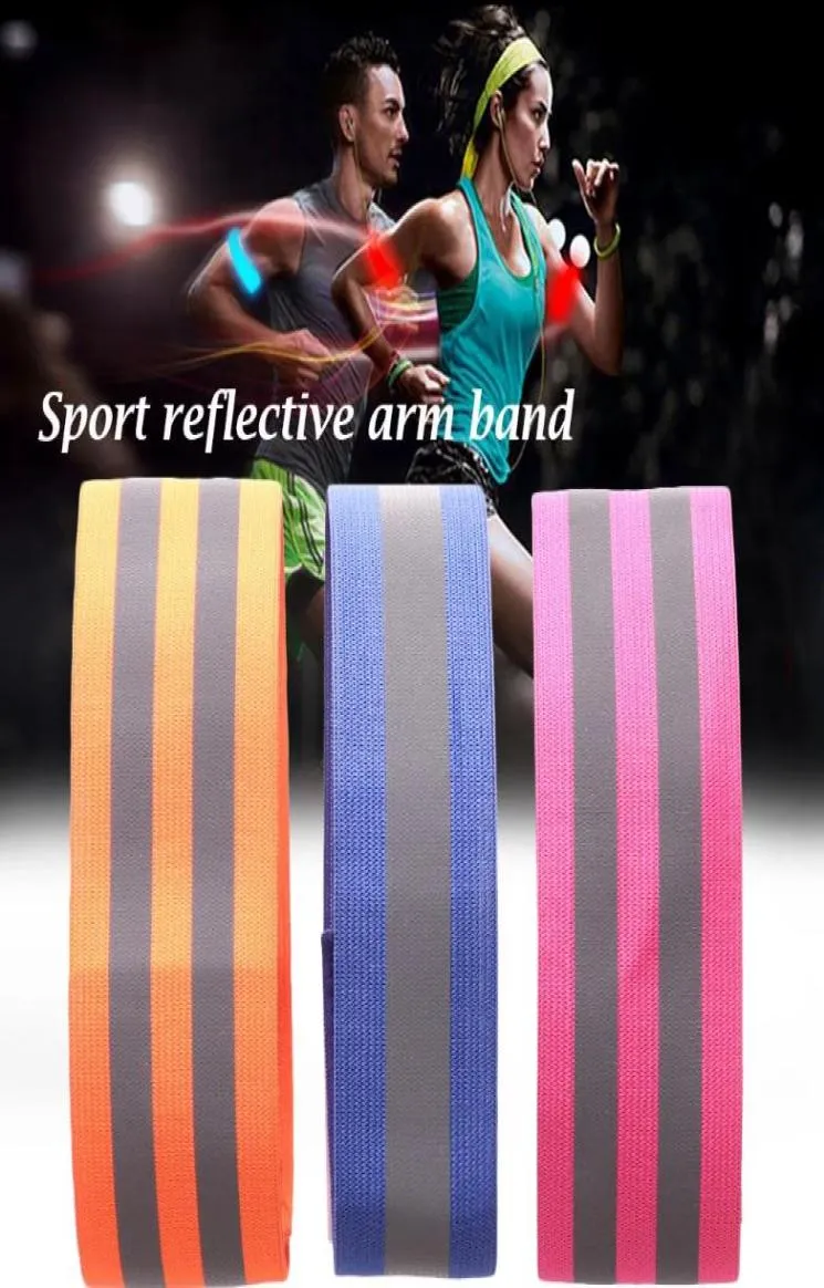 1pc cykling reflekterande remsor VARNING ARMBAND REFLEKTOR ARMBAND CYCLE BIND BIND RANDBANTER HAND LEN SPORT TAPE BIKE Säkerhetsvarning H3132900